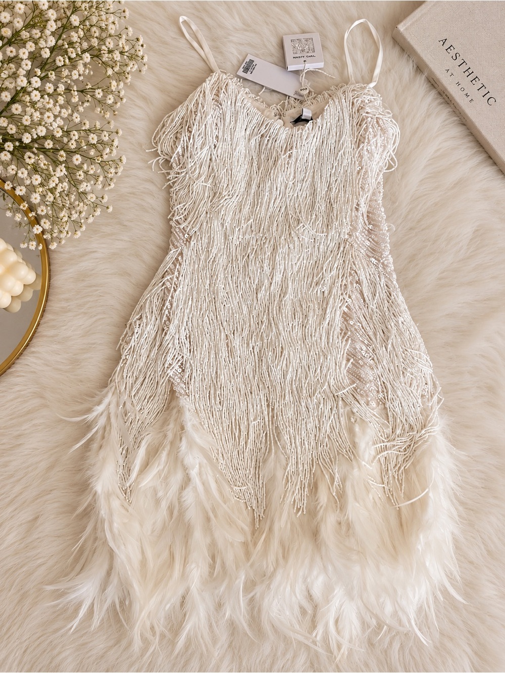 Nadine Merabi Lottie white dress